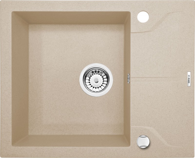 Deante Andante zlewozmywak granitowy 1 komora z krótkim ociekaczem piaskowy ZQN711A