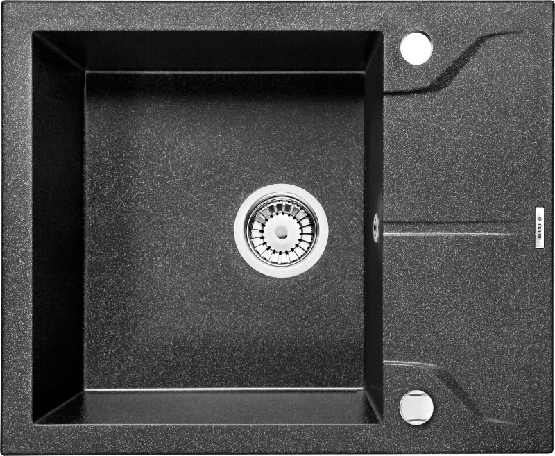 Deante Andante zlewozmywak granitowy 1 komora z krótkim ociekaczem grafitowy ZQN211A
