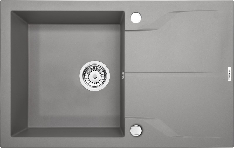 Deante Andante zlewozmywak granitowy 1 komora z ociekaczem szary metalik ZQNS113