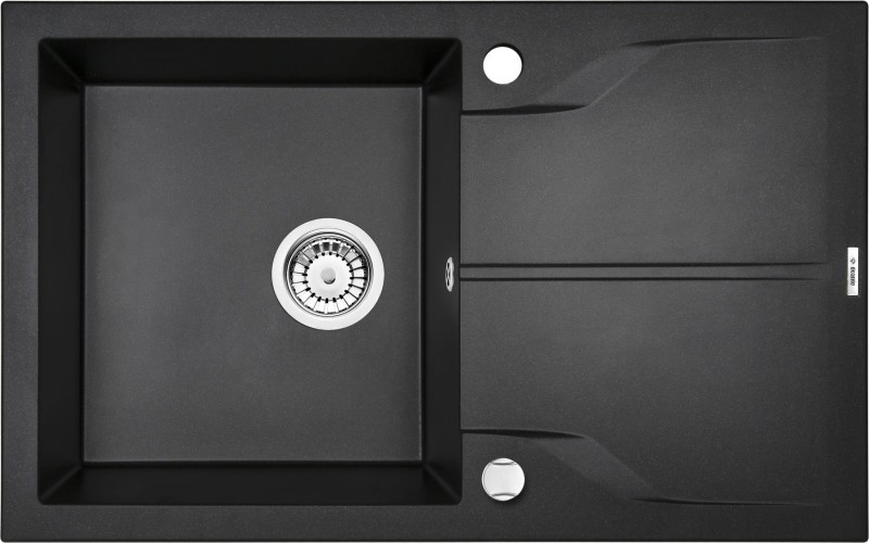 Deante Andante zlewozmywak granitowy 1 komora z ociekaczem grafitowy metalik ZQNG113
