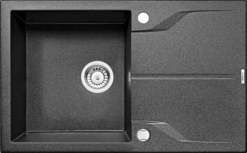 Deante Andante zlewozmywak granitowy 1 komora z ociekaczem grafitowy ZQN2113