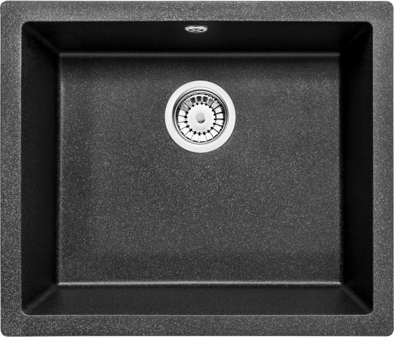 Deante Corda zlewozmywak granitowy podblatowy 1 komora grafitowy metalik ZQAG10C