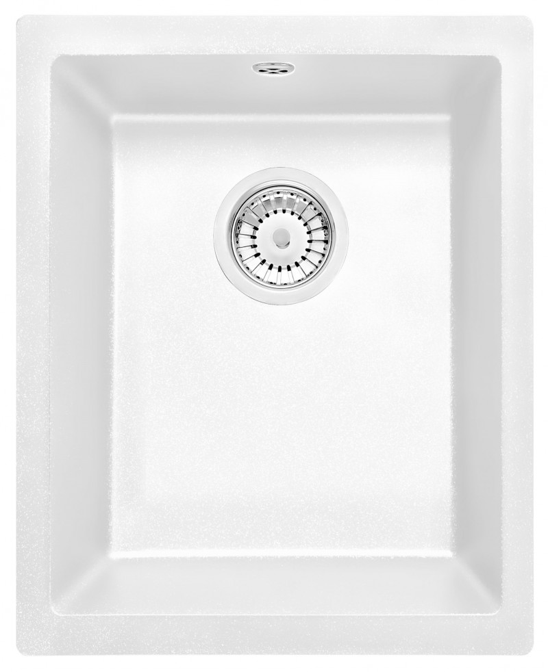 Deante Corda zlewozmywak granitowy podblatowy 1 komora alabaster ZQAA10B