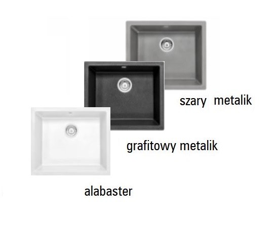 Deante Corda zlewozmywak granitowy podblatowy 1 komora alabaster ZQAA10B