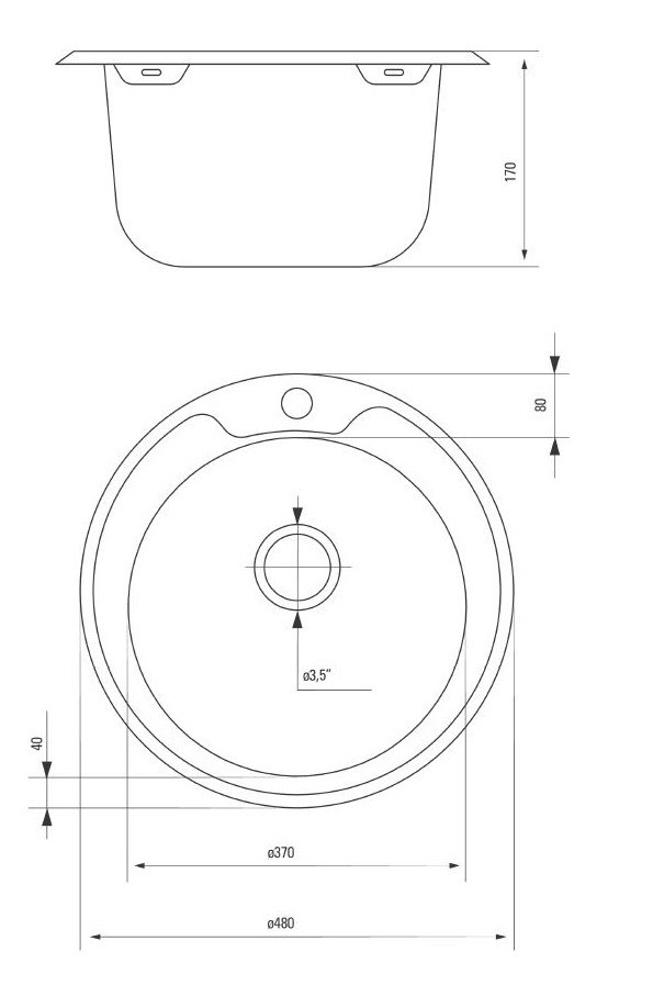Deante Cornetto zlewozmywak 1 komora z kołnierzem bez ociekacza stal dekor ZHC3813