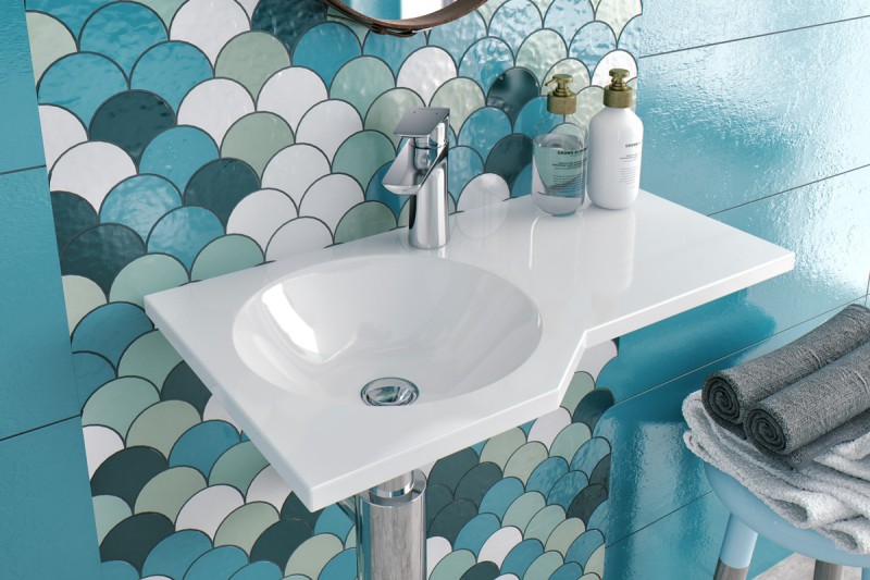 Excellent Be Spot umywalka z blatem ceramicznym 60x34 biały CEEX.2301.600.WH