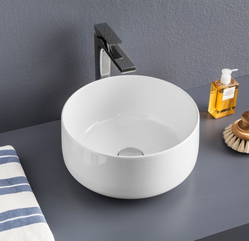 Artceram Cognac umywalka stawiana na blat 35x35 cm biały COL004