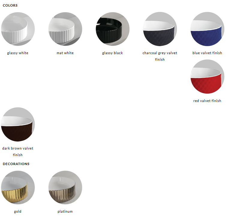 Artceram Rombo umywalka stawiana na blat 45x45 cm biały OSL009