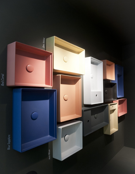 Artceram Scalino umywalka stawiana na blat 55x38 cm biały SCL002