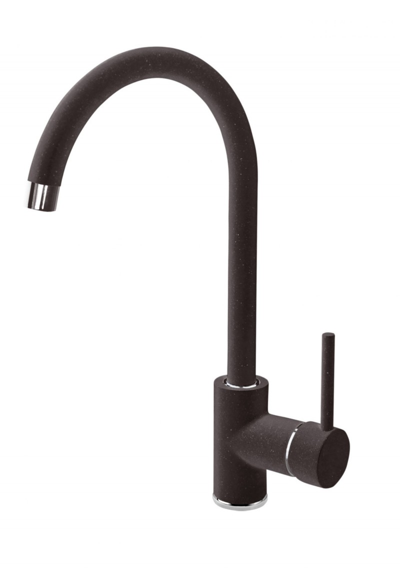 Deante Nemezja bateria zlewozmywakowa stojąca z wylewką U grafitowy BEN262M