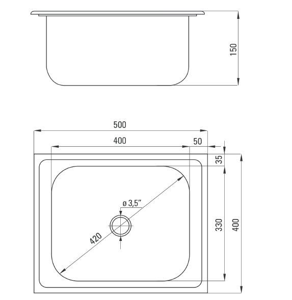 Deante Twist zlewozmywak 1 komora bez ociekacza stal dekor ZEU310A