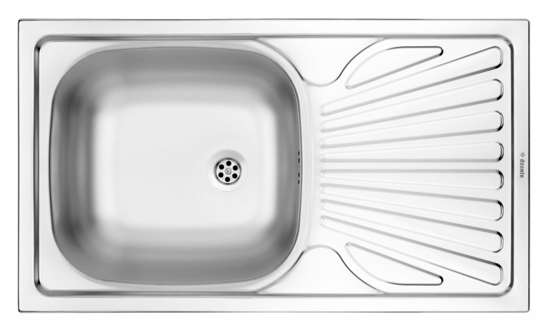 Deante Techno zlewozmywak 1 komora z ociekaczem stal satyna ZMU0110