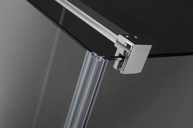 Radaway Euphoria DWJ drzwi do wnęki 80 cm prawe chrom przeźroczyste Easy Clean 383512-01R 383212-01R