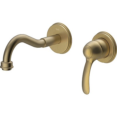 Tres Clasic bateria umywalkowa podtynkowa wylewka 210 mm retro stary mosiądz 242.200.01.LV