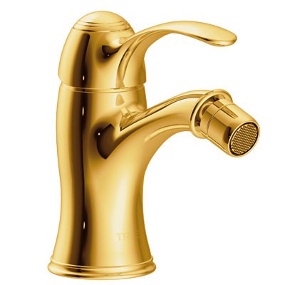 Tres Clasic bateria bidetowa retro złoto polerowane 242.120.01.OR