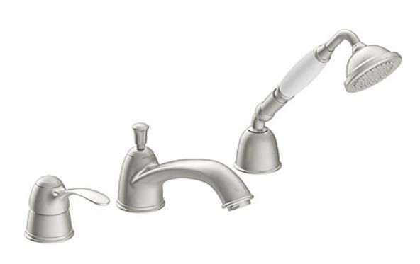 Tres Clasic bateria wannowa retro 3-otworowa stal szczotkowana 242.145.01.AC