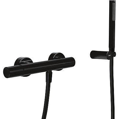 Tres Study Exclusive bateria prysznicowa z zestawem czarny matowy 261.167.01.NM