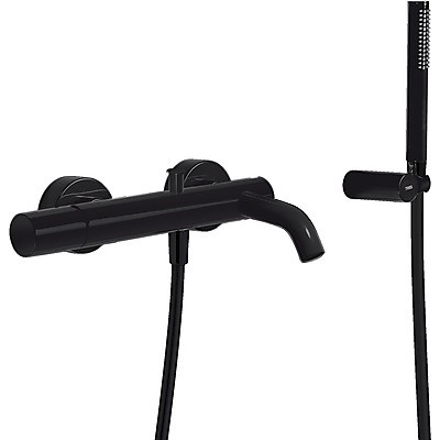 Tres Study Exclusive bateria wannowa z zestawem czarny matowy 261.170.01.NM