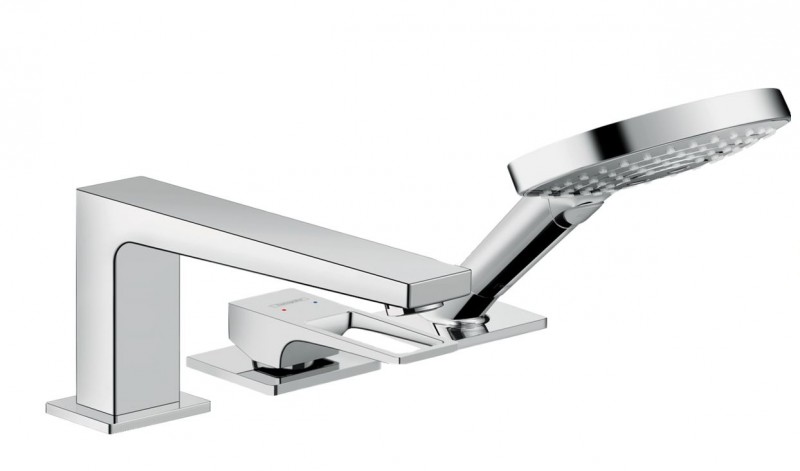 Hansgrohe Metropol Loop bateria 3-otworowa na brzeg wanny chrom 74550000