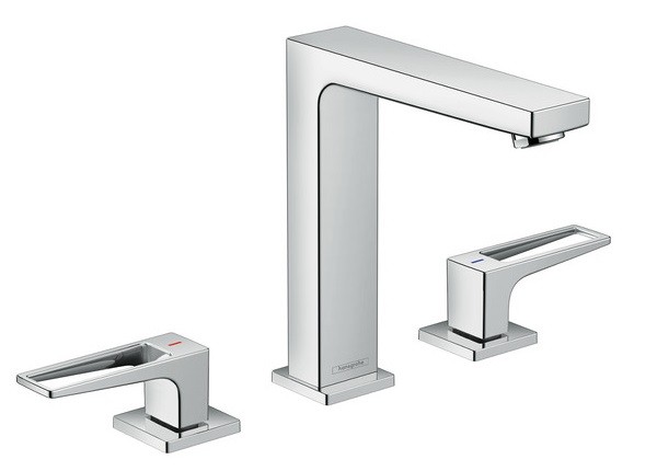 Hansgrohe Metropol Loop 160 bateria umywalkowa 3-otworowa z korkiem push-open chrom 74515000