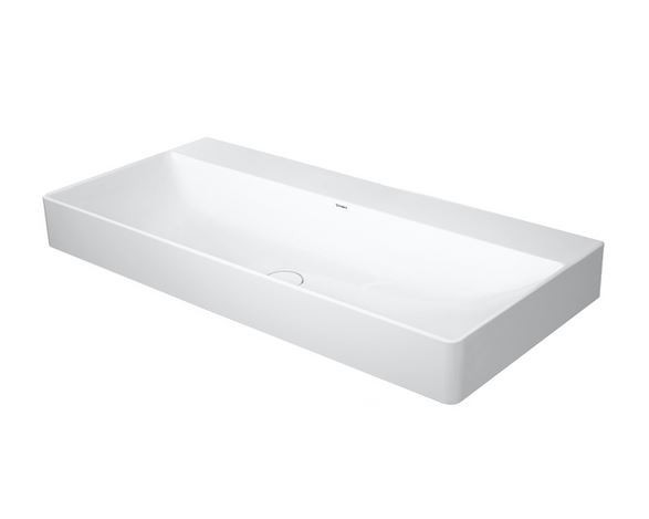 Duravit DuraSquare umywalka szlifowana bez otworu na baterię 100 cm biała 2353100079
