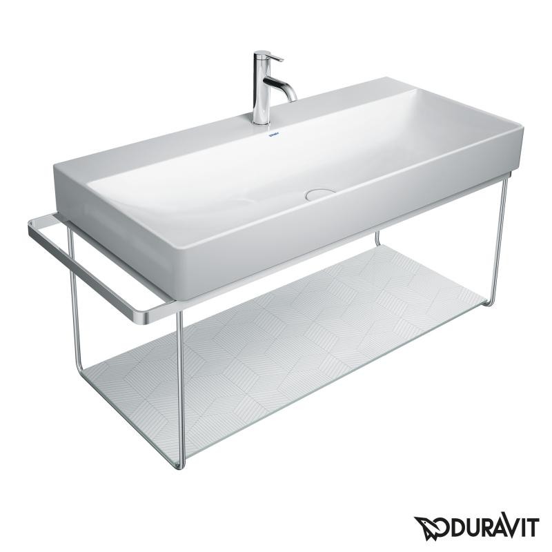 Duravit DuraSquare konsola stelaż metalowy wiszący pod umywalkę 80 cm chrom 0031121000