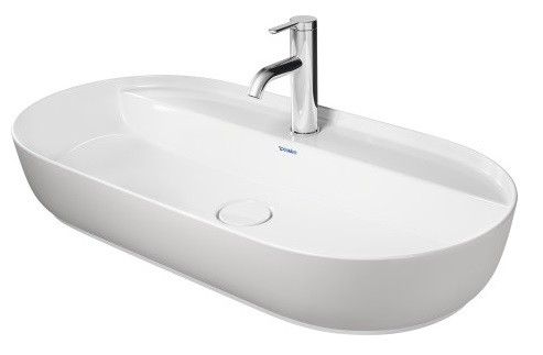 Duravit Luv umywalka szlifowana 80 cm z otworem na baterię biały-biały mat 0380802600