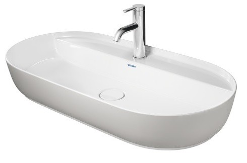 Duravit Luv umywalka szlifowana 80 cm z otworem na baterię biały-szary mat 0380802300
