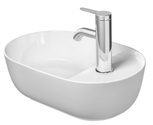 Duravit Luv umywalka szlifowana 42 cm z otworem na baterię biały-biały mat 0381422600