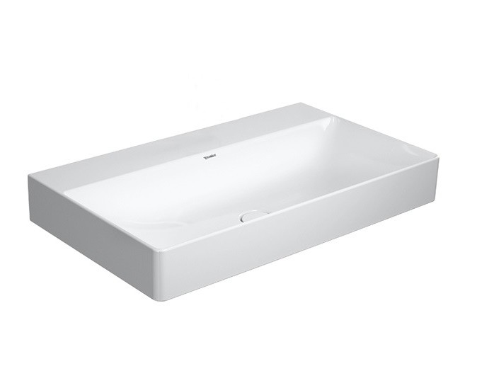Duravit DuraSquare umywalka meblowa bez otworu na baterię 80 cm biała 2353800070