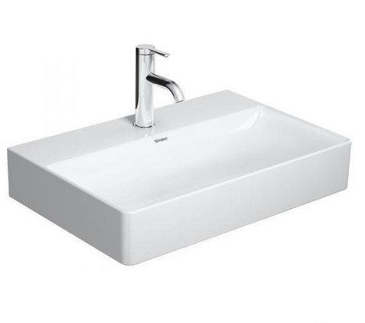 Duravit DuraSquare Compact umywalka meblowa z otworem na baterię 60 cm biała 2356600041