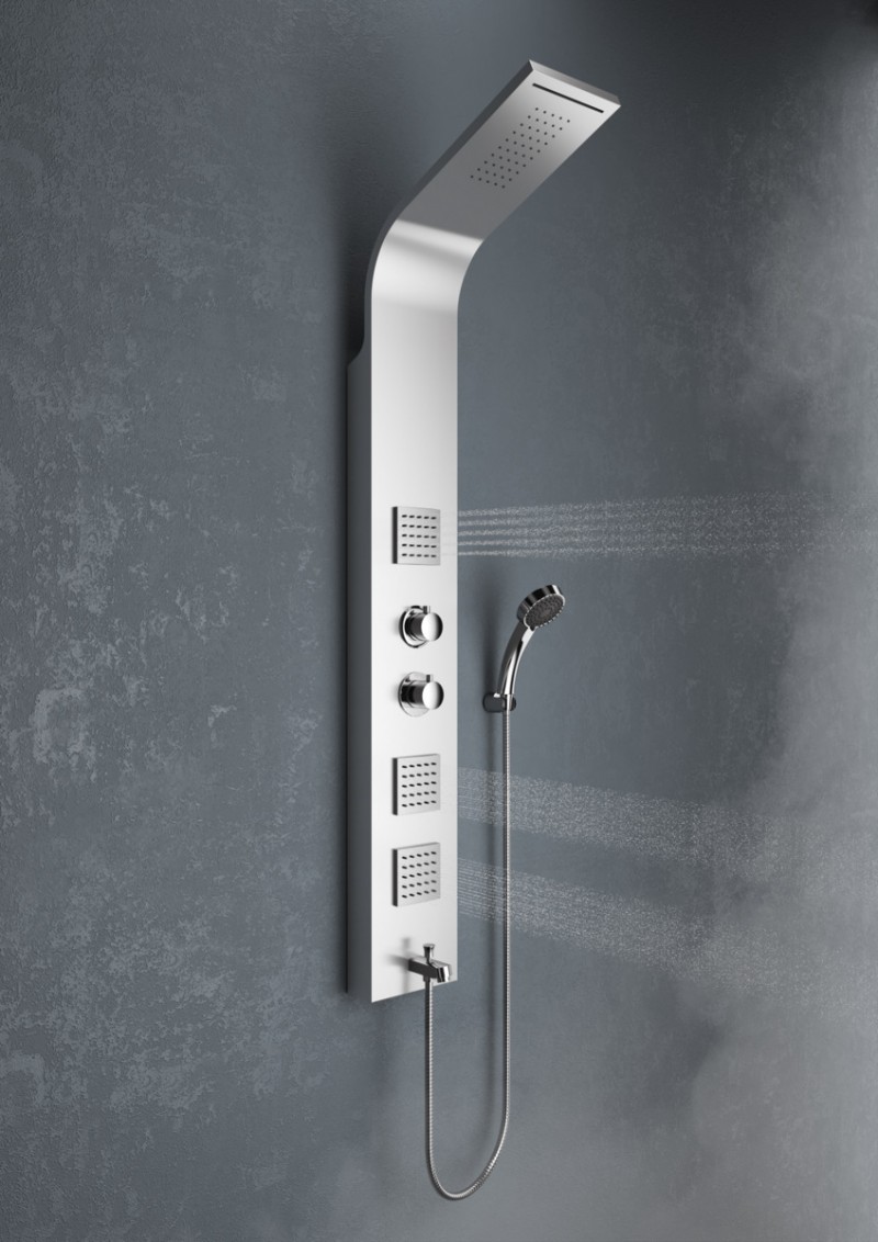 Actima More panel prysznicowy termostatyczny z wylewką  ARAC.ML9304T