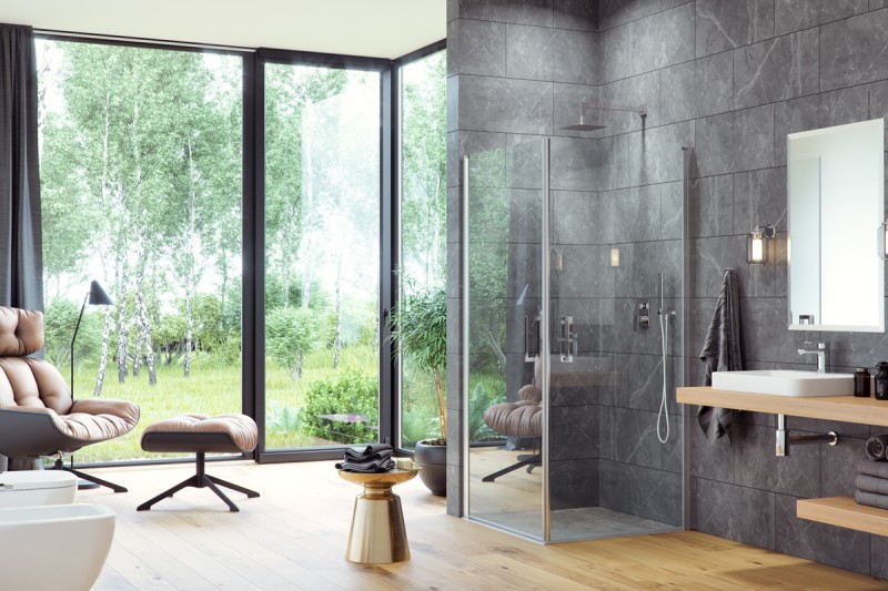 Excellent Mazo kabina kwadratowa 90x90 chrom przeźroczyste KAEX.3022.1010.9090.LP