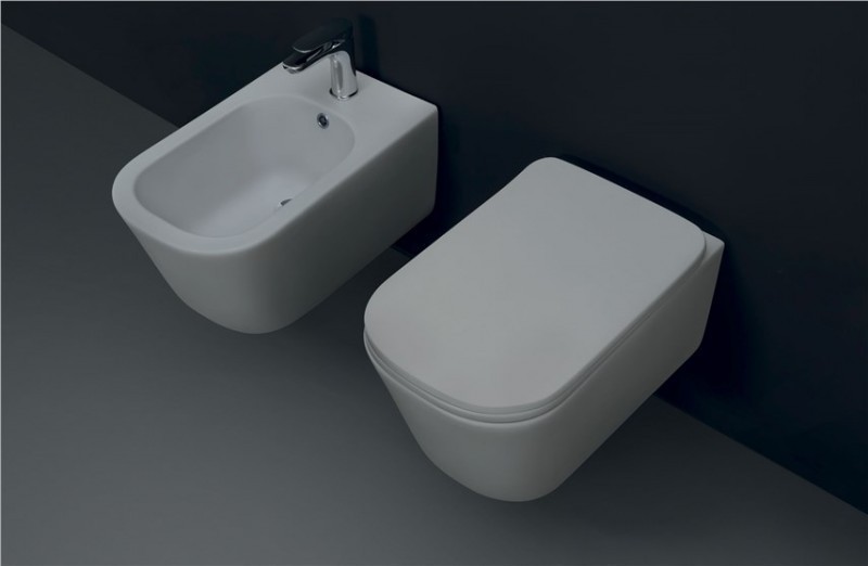 Kerasan Tribeca bidet wiszący borgogna burgund matowy 512575