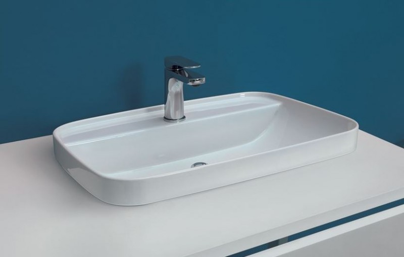 Kerasan Tribeca umywalka wpuszczana lub stawiana 60x43 cm biały 514201