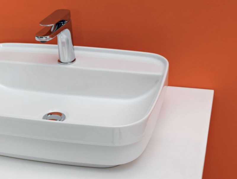 Kerasan Tribeca umywalka wpuszczana lub stawiana 60x43 cm biały matowy 514230