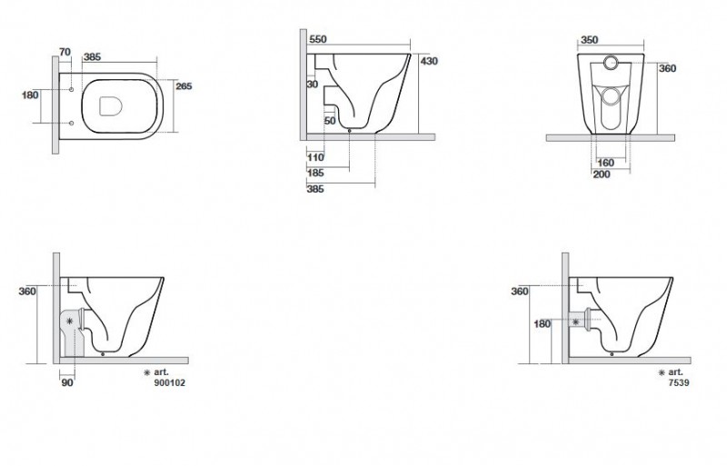 Kerasan Tribeca NoRim muszla stojąca bez wewnętrznego kołnierza biały 511801