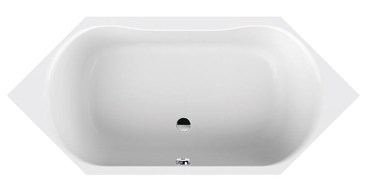 Sanplast Luxo WgK/LUXO wanna sześciokątna 190x90 biały 610370052001000