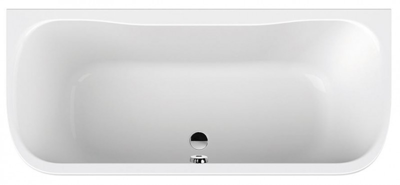 Sanplast Luxo WSP/LUXO wanna owalna przyściennna 180x80 biały 610370027001000