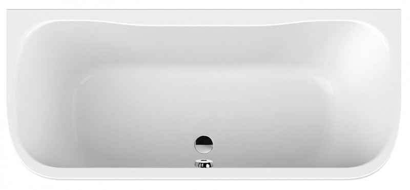 Sanplast Luxo WSPkpl/LUXO wanna owalna przyściennna z obudową 180x80 biały 610370028001000