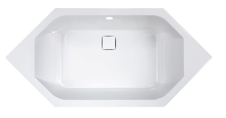 Sanplast Space Line W6k/SPACE wanna szcześciokątna ze stelażem i syfonem 190x90 biały 610100156001000