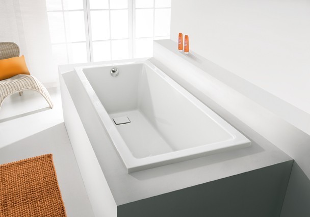 Sanplast Space Line WP/SPACE wanna prostokątna ze stelażem i syfonem 180x80 biały 610100026001000