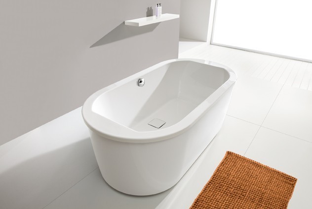 Sanplast Space Line WOWkpl/SPACE wanna owalna z obudową, stelażem i syfonem 180x90 biały 610100095001000