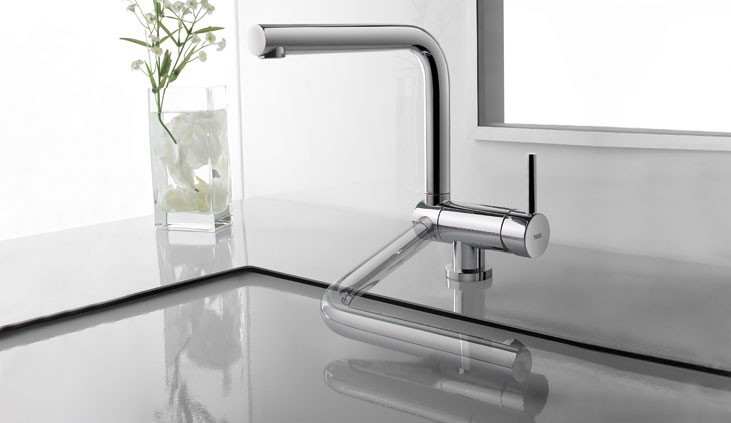 Tres Abatible bateria kuchenna zlewozmywakowa składana stojąca czarny mat 030.335.NM