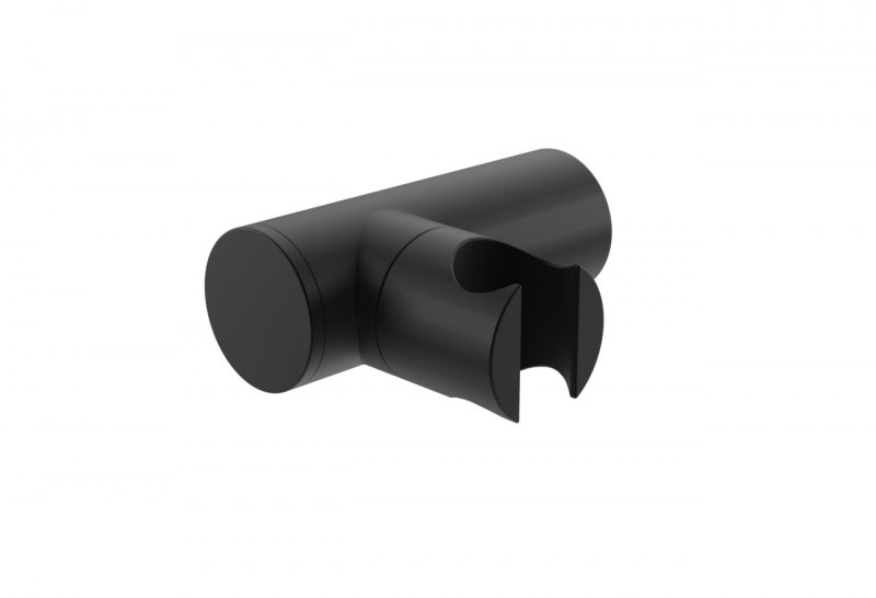 Kohlman Black uchwyt ścienny słuchawki okrągły czarny mat QW004EB