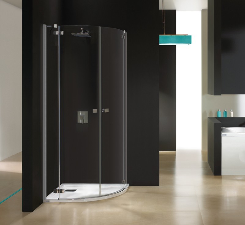 Sanplast Free Line KP4/FREE kabina półokrągła 90x90 drzwi otwierane chrom przeźroczysta 600260003142401