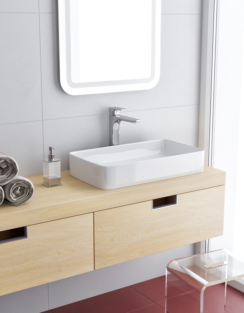 Excellent Keria bateria umywalkowa wysoka chrom AREX.2002CR