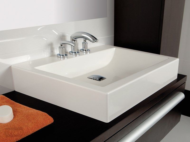 Sanplast Space Mineral UnbM/SPACE umywalka nablatowa 80x47 biały 640290140001000