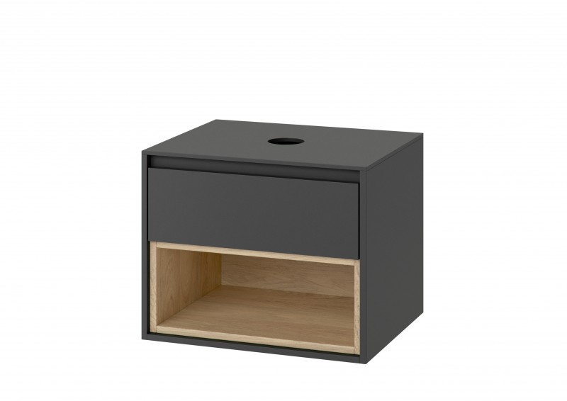 Excellent Tuto szafka pod umywalkę nablatową 60 cm szary-dąb MLEX.0102.600.GRBL