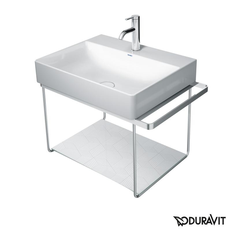 Duravit DuraSquare konsola stelaż metalowy wiszący pod umywalkę 60 cm chrom 0031021000